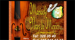 Desktop Screenshot of mariachivocesdemexicopereira.com