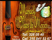 Tablet Screenshot of mariachivocesdemexicopereira.com